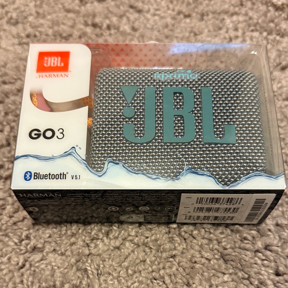 JBL Go 3 Portable Bluetooth Speaker – NEW Sealed